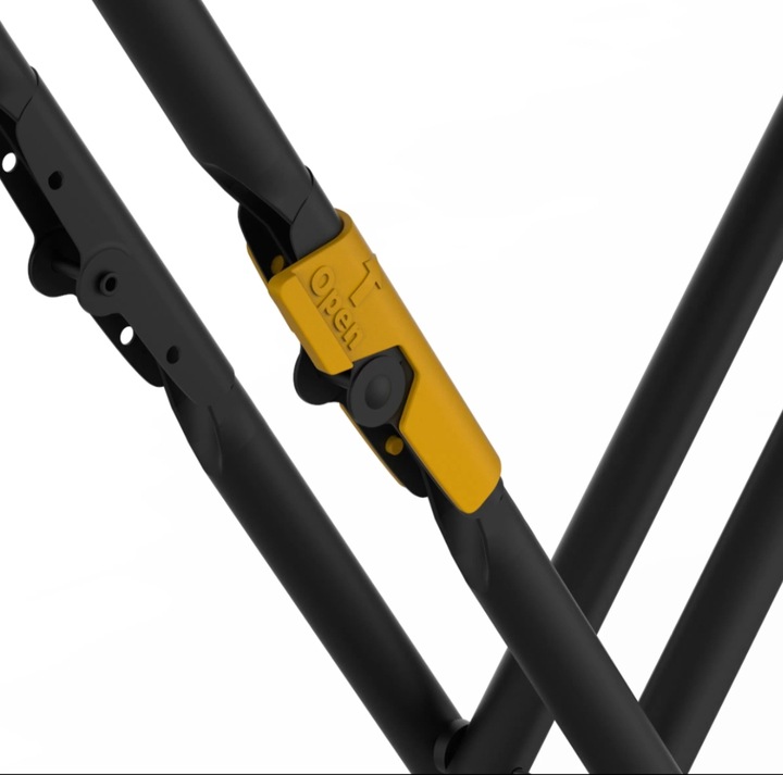 Deska do prasowania mała po rozłożeniu metal blat do domu hotelu czarna hak