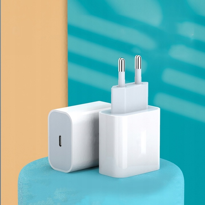 SZYBKA ŁADOWARKA DO IPHONE KOSTKA 25W + KABEL 1M / USB-C - IPHONE