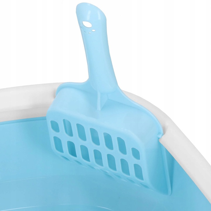 DUŻA KUWETA DLA KOTA Z RAMKĄ 40x33cm TOALETA OTWARTA NA ŻWIREK XL + ŁOPATKA