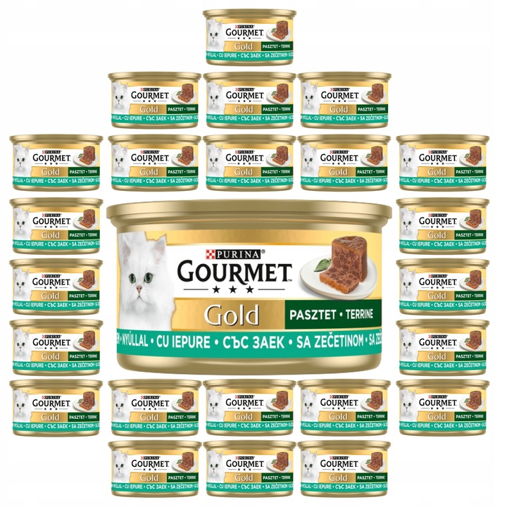 Purina Gourmet Gold Karma pasztet z królika 24x85g