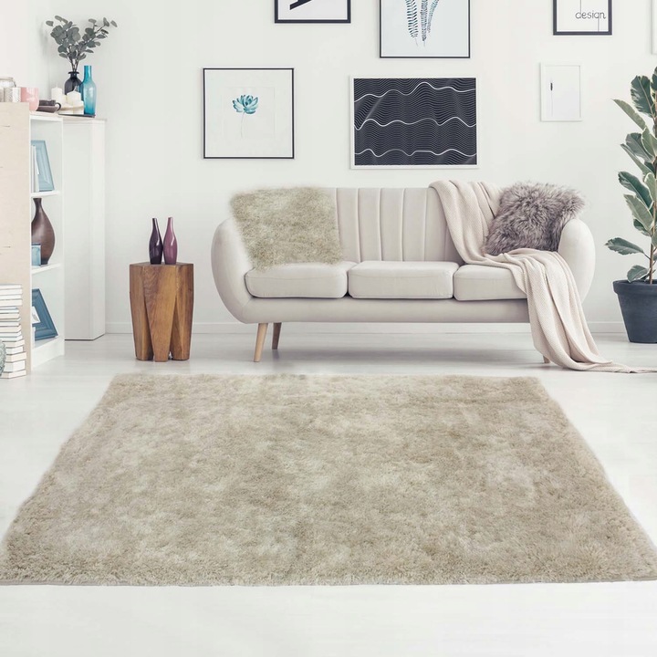 MIĘKKI PLUSZOWY DYWAN ANTYPOŚLIZGOWY PLUSZ 120X170 DO PRANIA