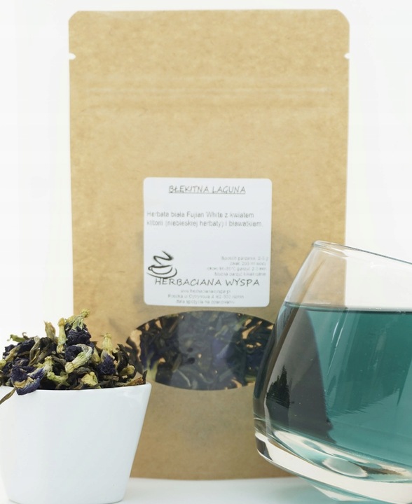 BŁĘKITNA LAGUNA 100 g herbata biała i niebieska z bławatkiem