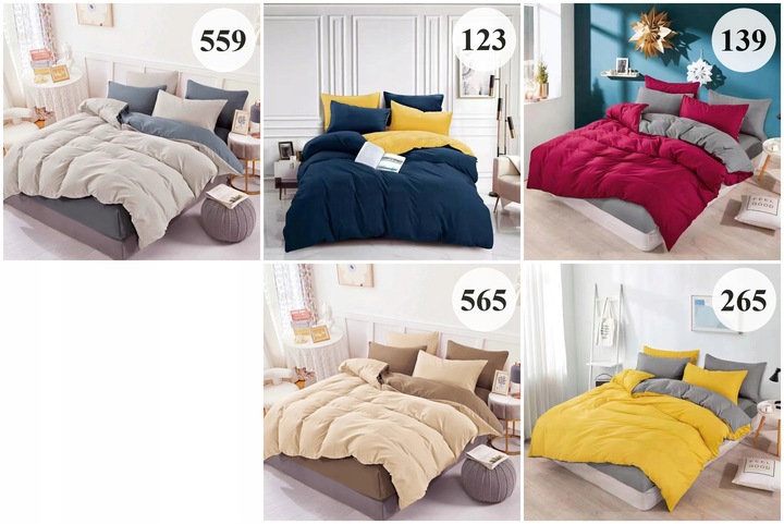 Komplet Pościeli 200x220 + 2Poszewki 70x80 Dwustronna Na Prezent Nowe Wzory