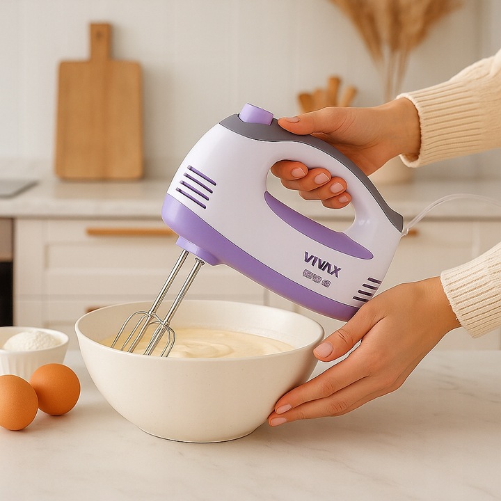 MIKSER RĘCZNY VIVAX TURBO 400W MIESZADŁA I TRZEPACZKI ZE STALI