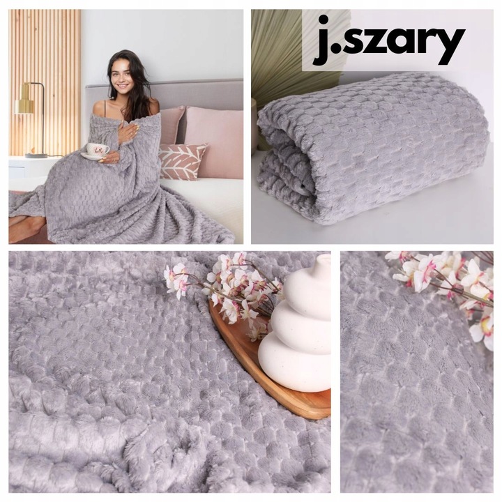 KOC ŚWIĄTECZNY 160X200 NARZUTA NA ŁÓŻKO NA KANAPĘ MIĘKKI PLED Z MIKROFIBRY