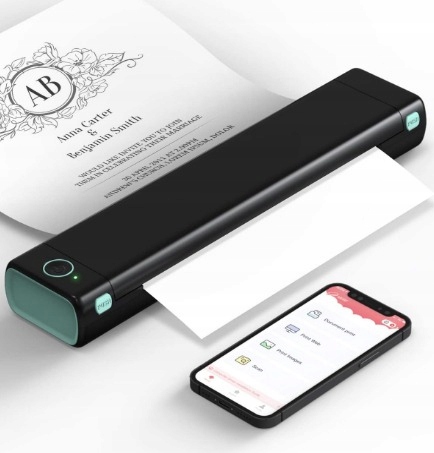 Przenośna drukarka termiczna A4 bluetooth Phomemo M08F dokumenty fatury