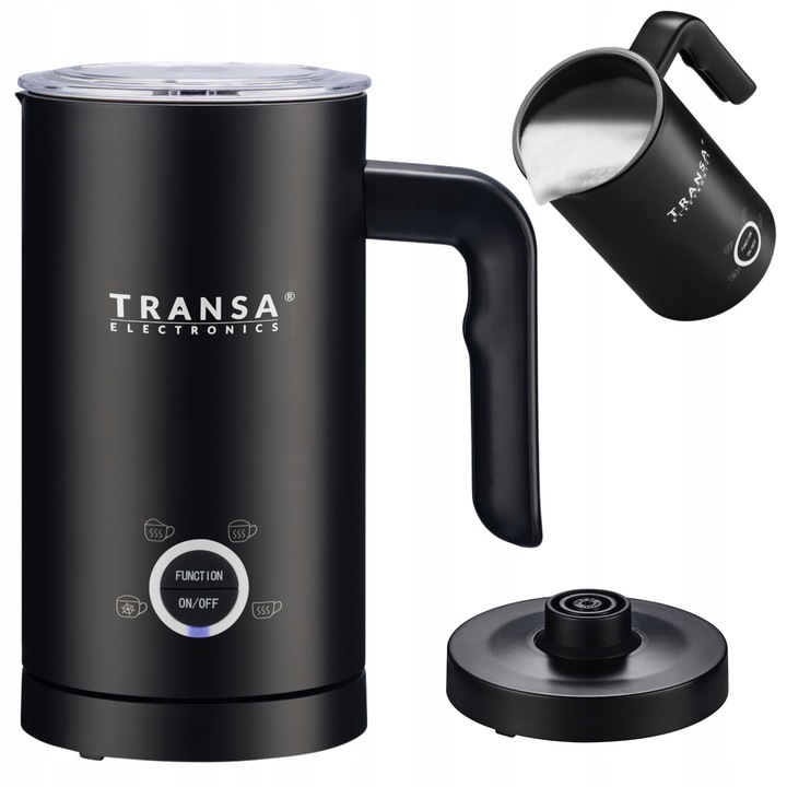 Spieniacz do mleka z PODGRZEWACZEM MilkyBlack 4 TRYBY SPIENIANIA MLEKA