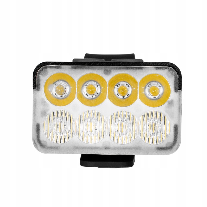 LAMPKA ROWEROWA PRZÓD 8xLED MOCNA JASNA 900LM OŚWIETLENIE ROWER USB-C VAYOX
