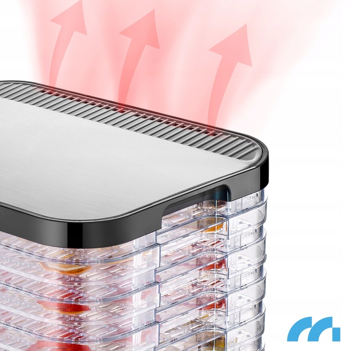 DUŻA SUSZARKA DO GRZYBÓW OWOCÓW WARZYW SPOŻYWCZA 6 SIT MOCNA 450W