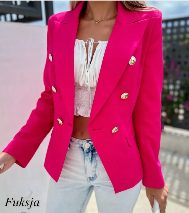 ŻAKIET MODNA MARYNARKA STYLOWY ŻAKIET różne KOLORY S 190