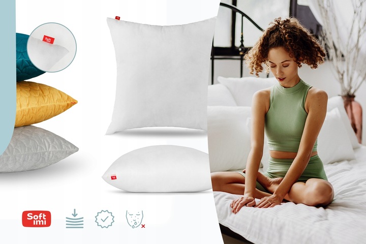 PODUSZKA JASIEK 50X50CM WKŁAD ANTYALERGICZNY DO PODUSZKI DEKORACYJNEJ