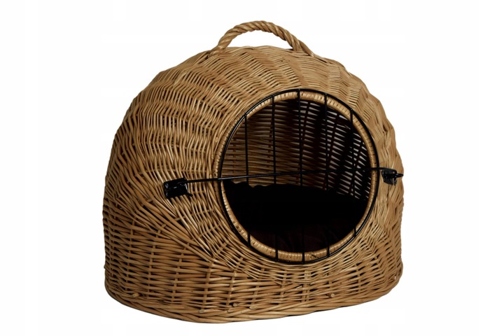 Transporter wiklinowy BUDA dla kota + poduszka