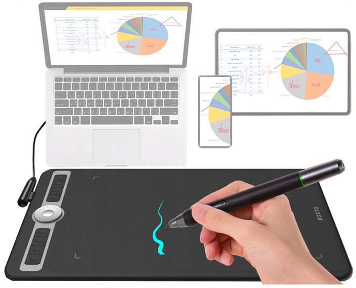 Tablet graficzny BOSTO T1060 PL OPROGRAMOWANIE do komputera PROFESJONALNY