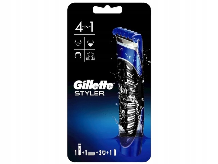 PRECYZYJNY TRYMER DO CIAŁA I ZAROSTU + MASZYNKA DO GOLENIA GILLETTE STYLER