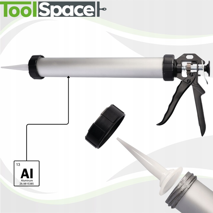 WYCISKACZ DO MAS GĘSTYCH USZCZELNIAJĄCYCH 600ml PISTOLET KLEJU