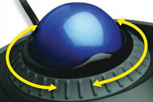 Mysz przewodowa Kensington Orbit Trackball USB pierścień przewijania 40 mm
