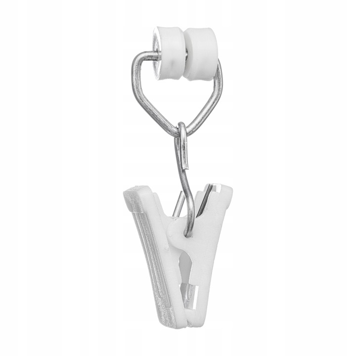 Żabki do karniszy aluminiowych - 100 szt.