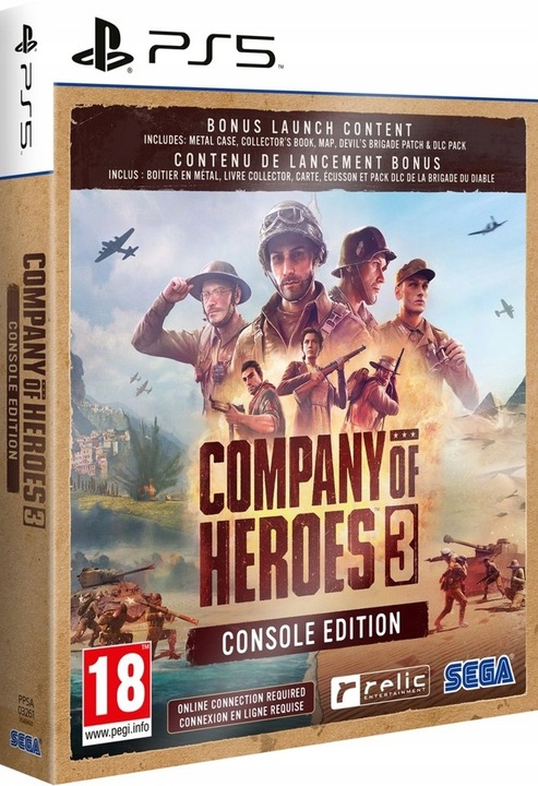 Company of Heroes 3 CONSOLE EDITION + STEELBOOK + DLC - PL - PS5 - Blu-ray