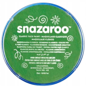 Farba do twarzy 18 ml trawiasta zielona Snazaroo 1118477