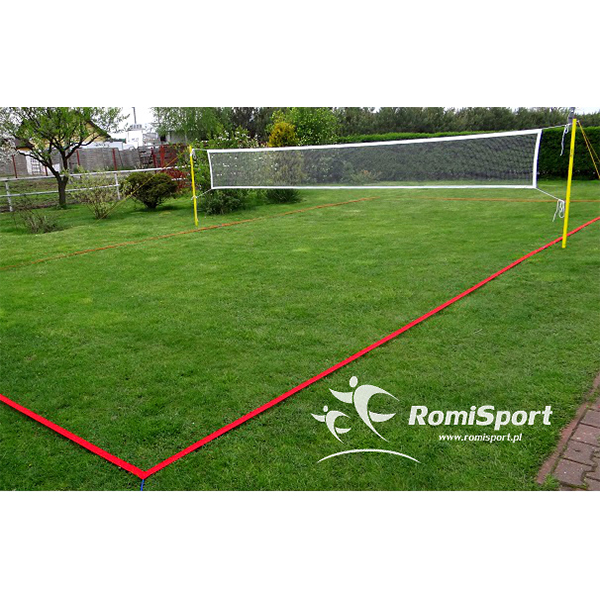 Linie boiska do badmintona REGULOWANE czerwone