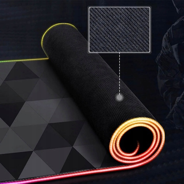 ONIKUMA MP006 GAMINGOWA PODKŁADKA POD MYSZ MYSZKĘ PODŚWIETLANA RGB 80x30 CM