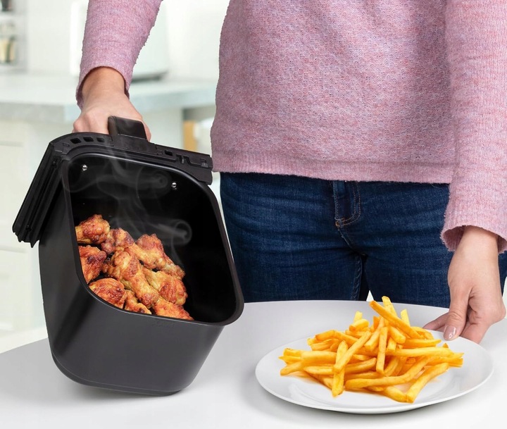 Duża BEZTŁUSZCZOWA FRYTKOWNICA Air Fryer 5L AIRFRYER 1450W 6 Programów