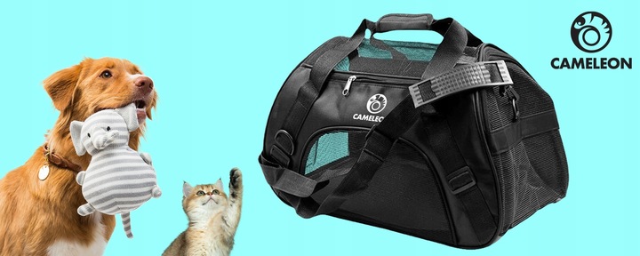 SOLIDNY Transporter dla Kota Psa Zwierząt Torba Podróżna MIĘKKA MATA GRATIS