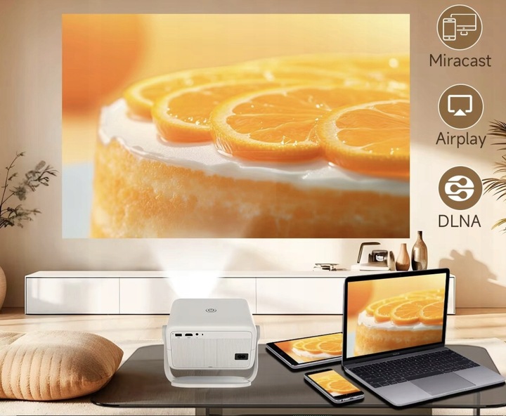 PROJEKTOR SMART MAGCUBIC L018 4K 1080p ANDROID LED TV WiFi GŁOŚNIK BT