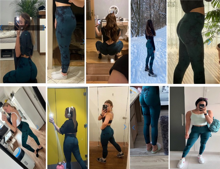 MAKSYMALNIE POWIĘKSZAJĄCE LEGGINSY PUSH UP GYM S