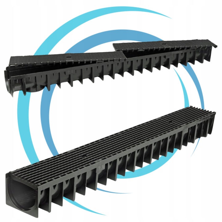 Odwodnienie liniowe korytko A15 100 cm ForU70 odpływ tworzywo AXHELL