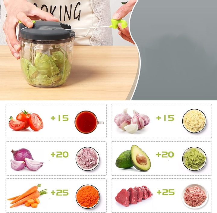 Krajacz DO WARZYW cebuli SIEKACZ ręczny XXL 900ml SIEKACZ DO CEBULI