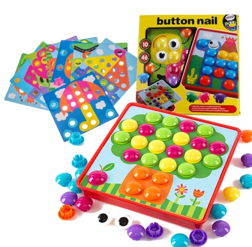 UKŁADANKA MONTESSORI GUZIKOWA MOZAIKA EDUKACYJNA