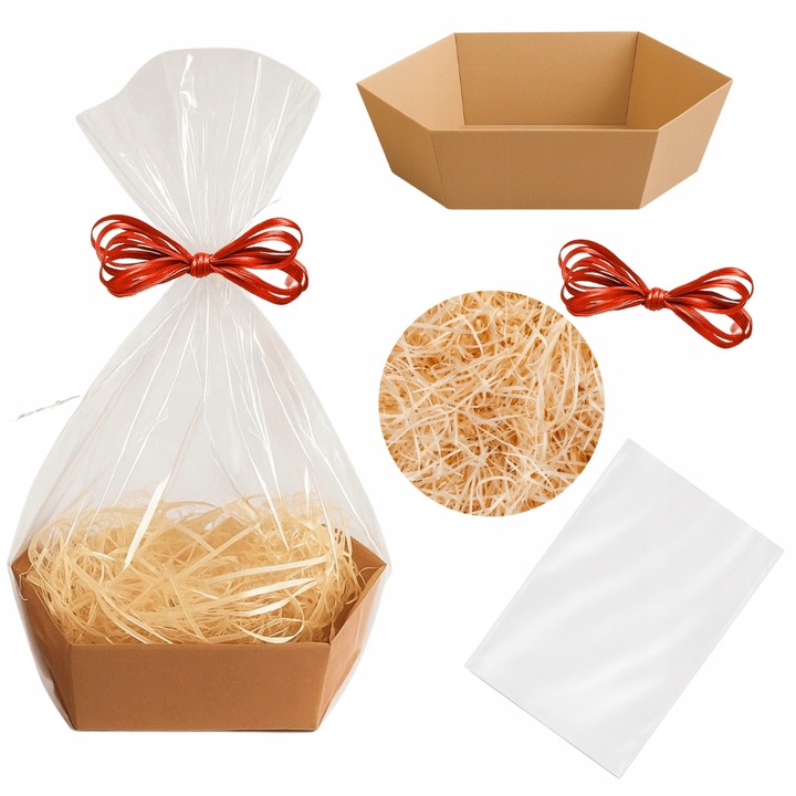 GOTOWY ZESTAW PREZENTOWY Pusty Kosz Prezentowy URODZINY BOŻE NARODZENIE