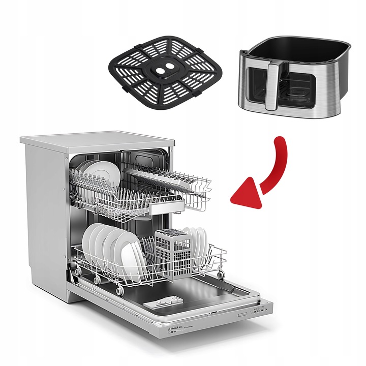 FRYTKOWNICA BEZTŁUSZCZOWA AIR FRYER 8,8L NIEPRZYWIERAJĄCA WEBBER 10 P