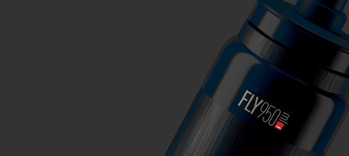Bidon rowerowy Elite FLY Tex na wodę czarny, 950 ml BARDZO LEKKI