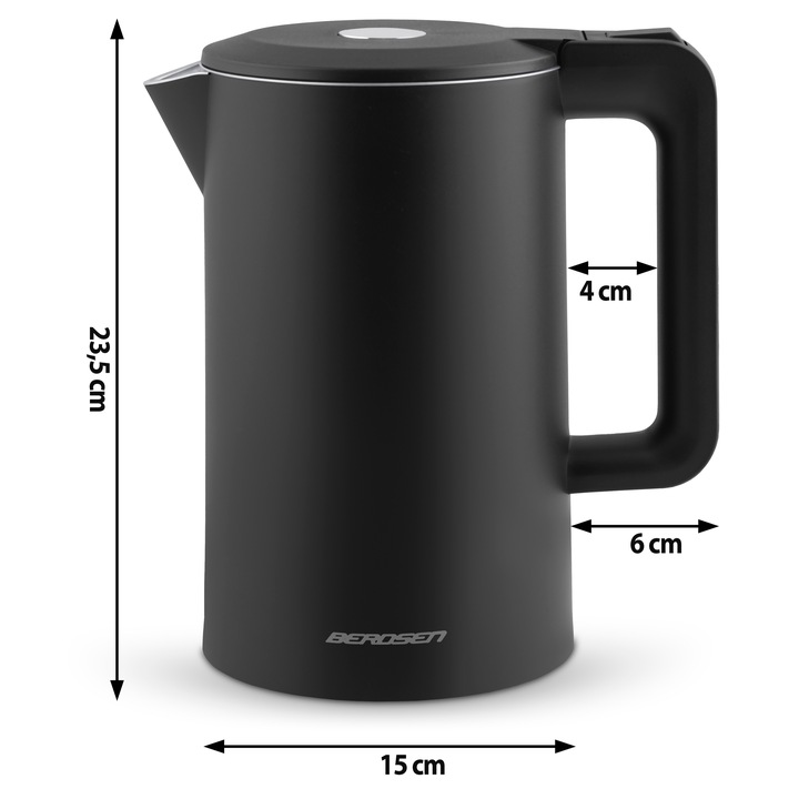 CZAJNIK ELEKTRYCZNY BEZPRZEWODOWY MODNY 1,7L BERDSEN