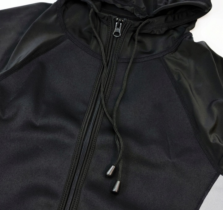 Kurtka z kapturem męska neopren Jogging Sauna Odblask FITNESS SAUNATEK r. L