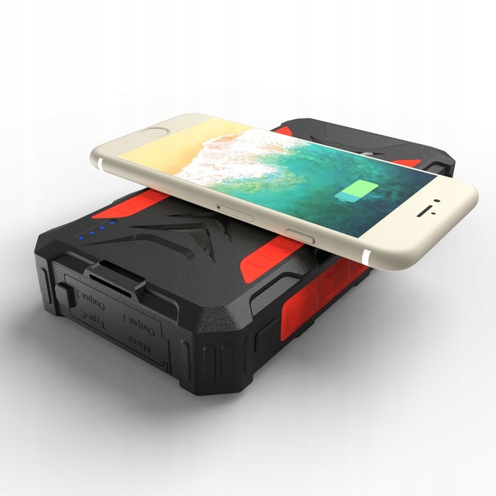 Power bank Solarny Feegar 36000mah 20W 4x USB-C QI