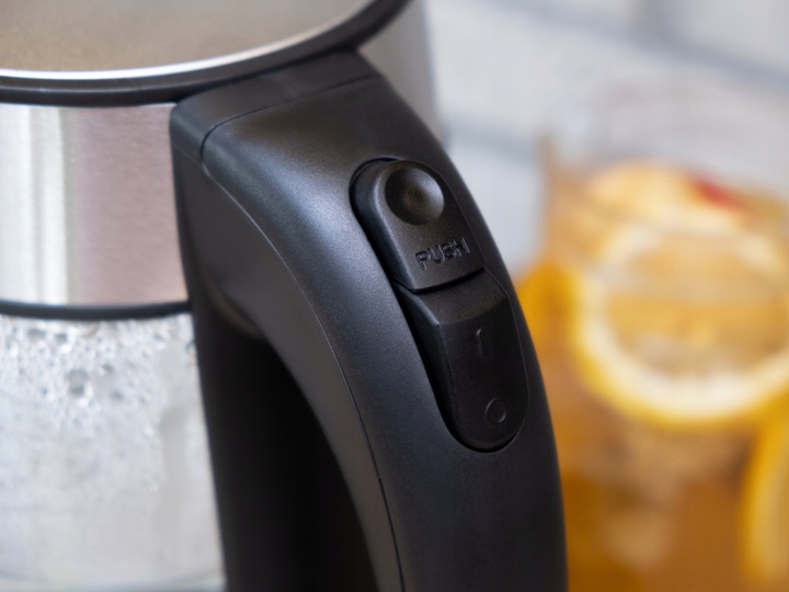 CZAJNIK ELEKTRYCZNY SZKLANY MOCNY 2200W PODŚWIETLANY BEZPRZEWODOWY 1,7 L.