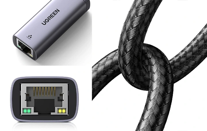 UGREEN Adapter Przejściówka Karta Sieciowa LAN Ethernet USB C Do RJ45 1Gb/s