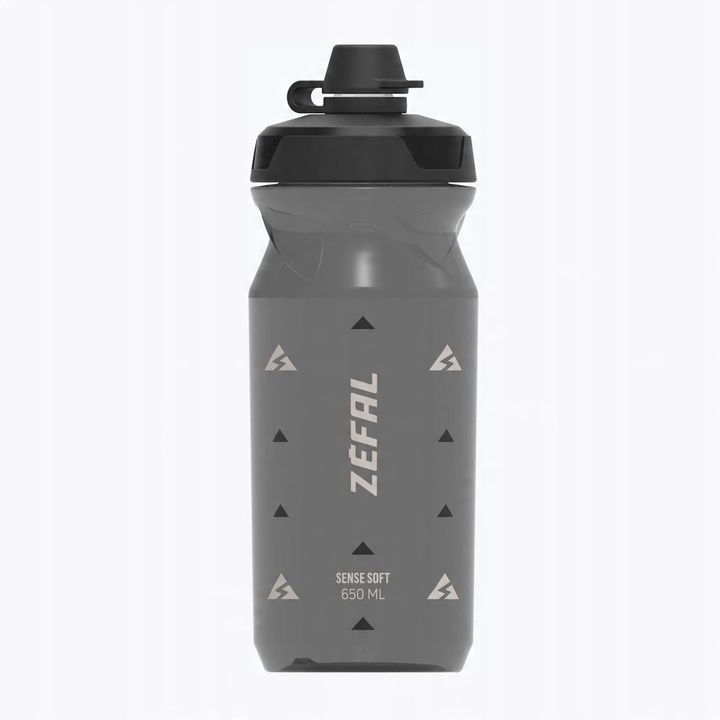 Bidon rowerowy Zefal Sense Soft 65 No-Mud 650 ml smoked black 650 ml