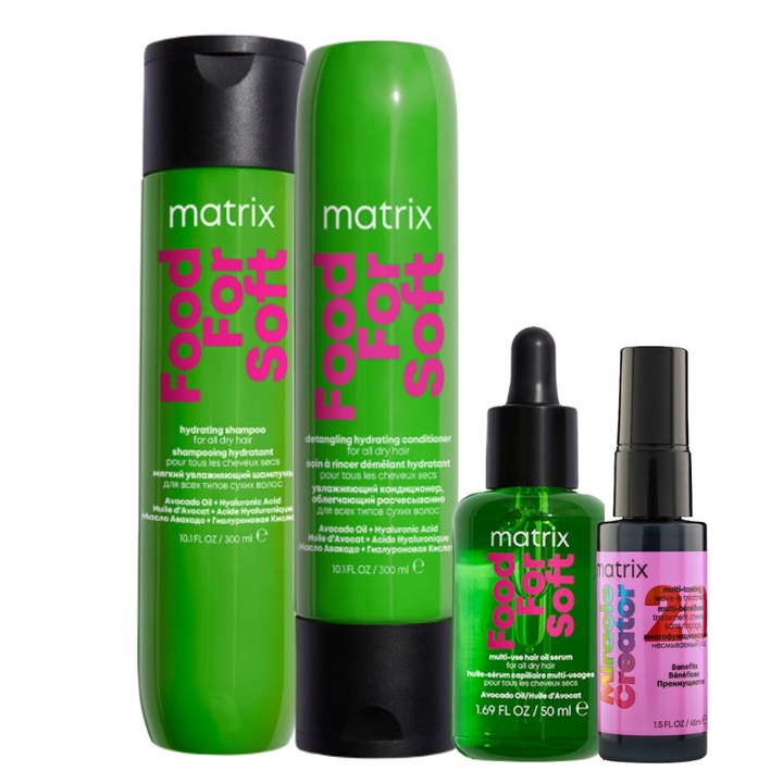 Matrix Food For Soft szampon do włosów suchych, odżywka, nawilżający