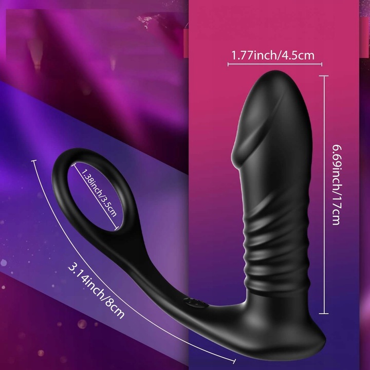 Ulepszony teleskopowy masażer prostaty13 funkcjami