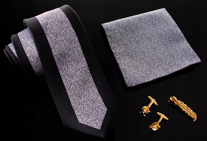 Akcesoria dla mężczyzn piękny zestaw prezentowy spinki krawat do koszuli
