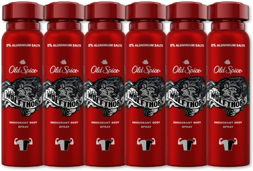 Old Spice Wolfthorn dezodorant deo spray 6 x 150ml