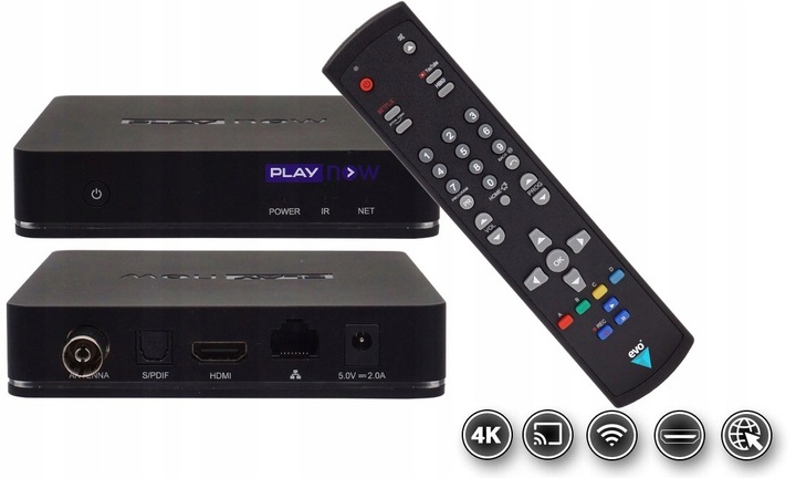ODTWARZACZ MULTIMEDIALNY PLAY BOX 2 4K NETFLIX YOUTUBE DISNEY IPTV BEZ