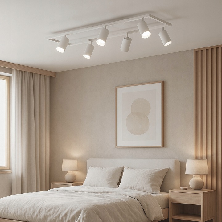 Lampa Wisząca Sufitowa Oprawa natynkowa 6x GU10 Spot Ruchoma Kinkiet