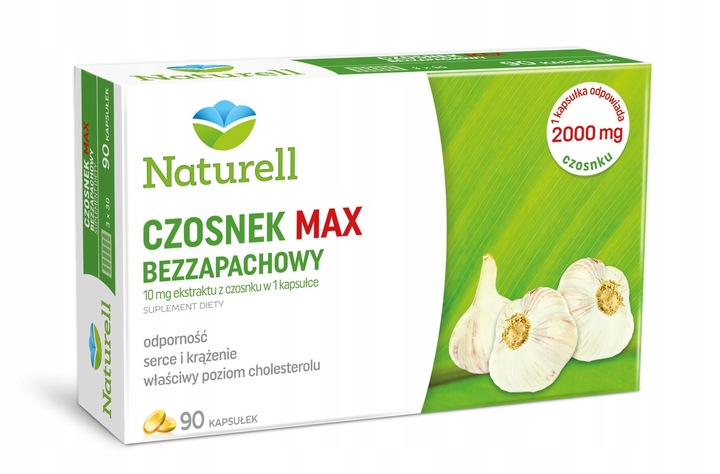 Naturell Czosnek MAX Bezzapachowy 90kaps