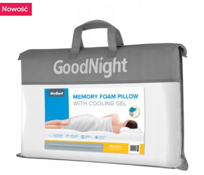 Poduszka ortopedyczna do spania profilowana memory żel chłodzący Rebel