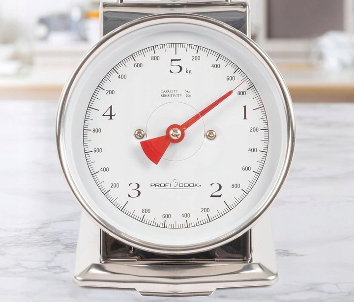 WAGA KUCHENNA MECHANICZNA TRADYCYJNA Z MISKĄ FUNKCJA TAROWANIA STALOWA